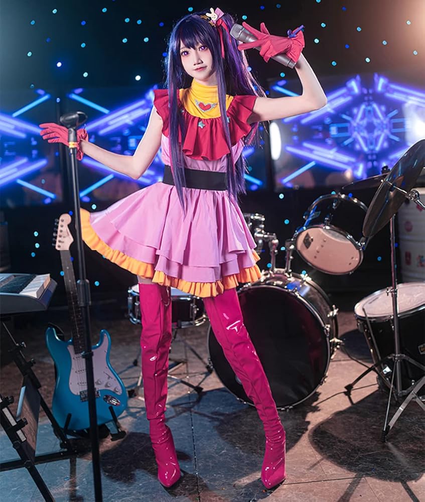 推しの子　星野アイ　アイドル衣装＋ウィッグ　コスプレ　M 推しの子】星野アイ ほしのアイ アイドル コスプレ衣装 B小町 お